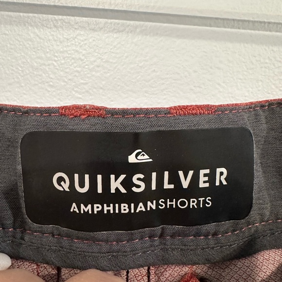 Quiksilver Amphibian Shorts Men’s 32 Rust Red 4-Way Stretch Quick-Dry Shorts - Picture 4 of 8